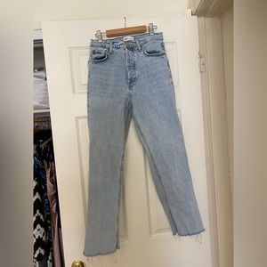 Zara Light-wash Jeans, Mom Fit, Size 4